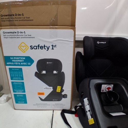 SAFETY 1ST 2-IN-1 LIGHTWEIGHT GROWMATE BELT-POSITIONING BOOSTER CAR SEAT WITH HIGH-BACK TO BACKLESS & ADJUSTABLE HEADREST- BLACK (MODEL:22267CHHR) image 5