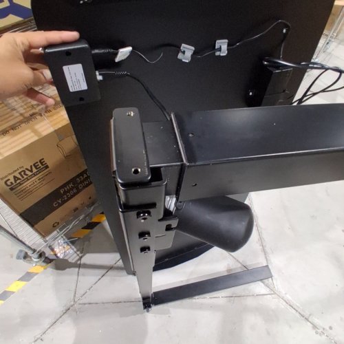 MOTIONWISE M1 SERIES ADJUSTABLE ELECTRIC STANDING DESK - BLACK - 24" X 48" (MODEL: AX2448B) image 3