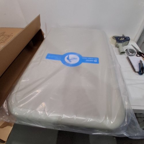 KSITEX PORTABLE FOLDABLE VERTICAL WALL MOUNTED BABY CHANGING STATION - WHITE/GREY image 2