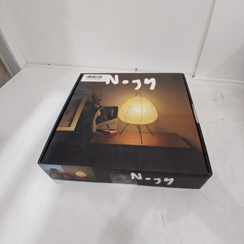 NOGY AKARI-STYLE JAPANESE PAPER TABLE LAMP WITH SOFT DIMMABLE GLOW - 2700K - 17" - WHITE image 4