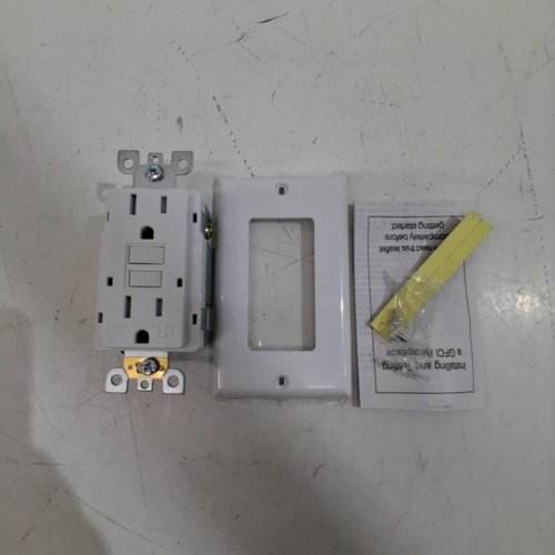 3GRACE SELF-TEST GFCI OUTLET - 15 AMP - WHITE (MODLE: KGA-1PCS) image 3