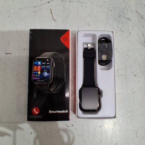 MINGDALN WATERPROOF SMART WATCH - COMPATIBLE WITH ANDROID & IPHONE - BLACK (MODEL : 00605556942783) image 3