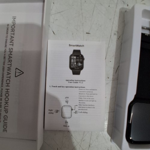 MINGDALN WATERPROOF SMART WATCH - COMPATIBLE WITH ANDROID & IPHONE - BLACK (MODEL : 00605556942783) image 4
