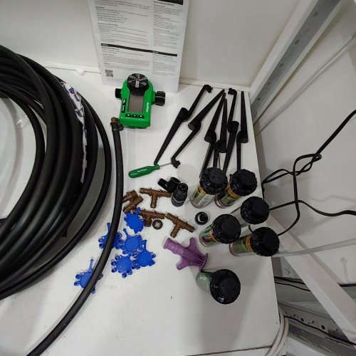RAIN BIRD IN-GROUND AUTOMATIC SPRINKLER SYSTEM KIT - 125FT HOSE - BLACK (MODEL: 32ETI-ECOM) image 3