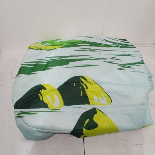 BELOW ZERO BELOW ZERO 2-IN-1 WEARABLE HOODED OUTDOOR BLANKET - 54" × 76" - GREEN/BLUE (MODEL: 1896292) image 2