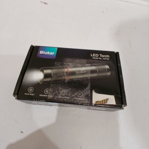 BLUKAR LED RECHARGEABLE TORCH WITH 4 LIGHT MODES - 5" - BLACK (MODEL: K9130) image 4