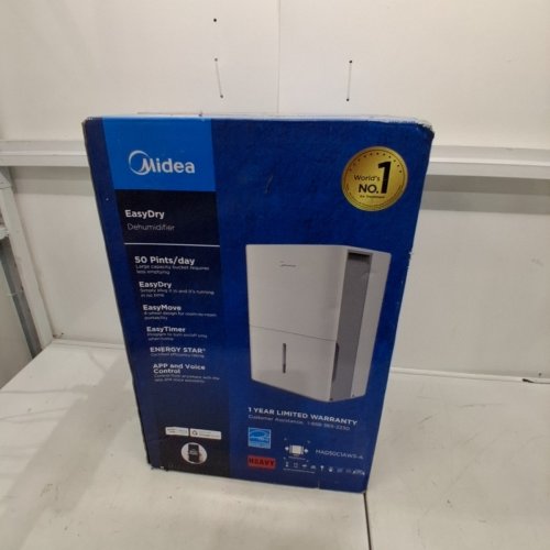 MIDEA ENERGY STAR CERTIFIED DEHUMIDIFIER WITH REUSABLE AIR FILTER AND APP CONTROL - 4500 SQ.FT - 23.6L - WHITE (MODEL: MAD50C1AWS-A) image 7