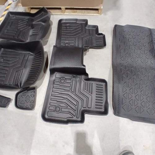 6PC KUST FLOOR MATS AND TRUNK MAT FLOOR CARGO LINERS ALL WEATHER CARPET MATS - FOR 2021-2023 NISSAN ROGUE 2 ROW SEAT - BLACK image 6