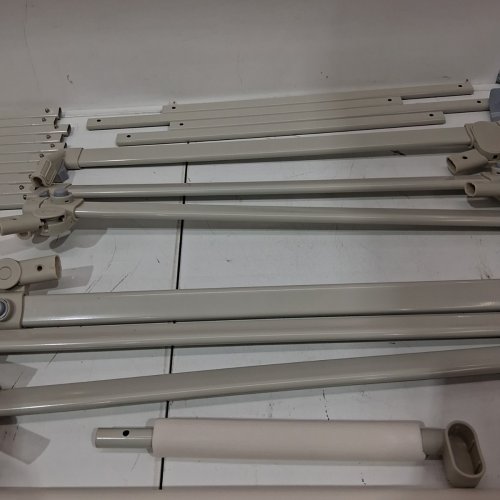 3PK EAQ BABY GUARD BED RAILS FOR TODDLERS-MULTI GEAR ADJUSTABLE HEIGHT, NO GAP - TWIN (1X39"+2X74.8") - GREY (MODEL: ZC300) image 5