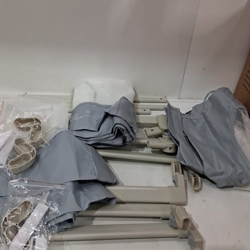 3PK EAQ BABY GUARD BED RAILS FOR TODDLERS-MULTI GEAR ADJUSTABLE HEIGHT, NO GAP - TWIN (1X39"+2X74.8") - GREY (MODEL: ZC300) image 6