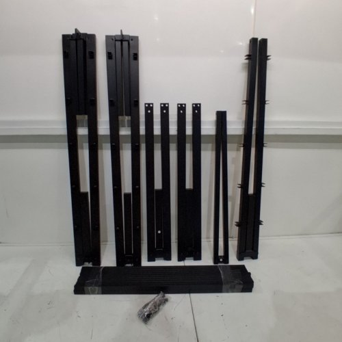 METAL SLATS BED FRAME - DOUBLE 10" - BLACK image 2