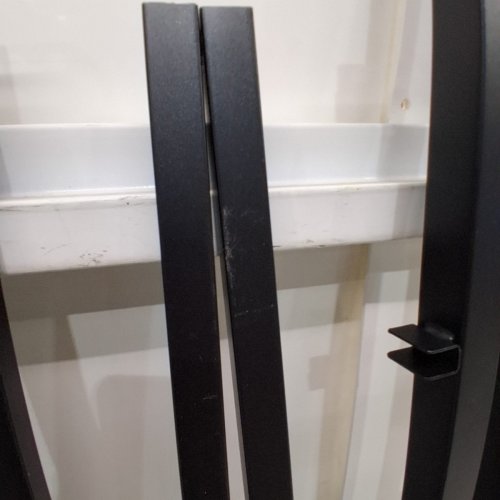 METAL SLATS BED FRAME - DOUBLE 10" - BLACK image 4