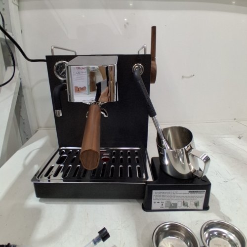 STAINLESS STEEL PROFESSIONAL ESPRESSO MACHINE WITH AUTOMATIC MILK FROTHING - 10" X 16.4" - BLACK/WOOD (MODEL: FC3103C) image 5