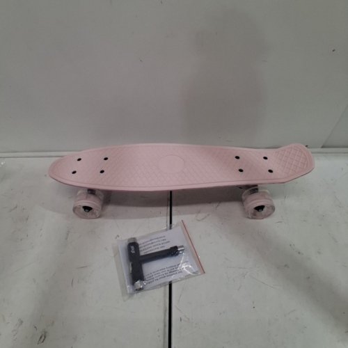 KMX MINI CRUISER SKATEBOARD WITH LED WHEELS - 22" - PINK/UNICORN image 4