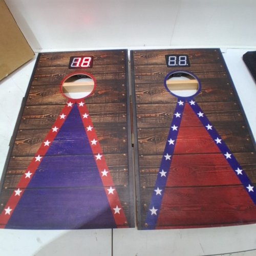 ELECTRIC CORNHOLE BOARD SET - 2FT X 1FT (ITEM: PJFTZB-6701) image 4
