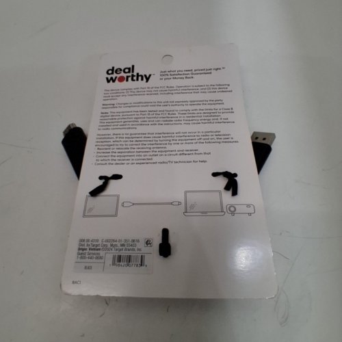 DEALWORTHY DISPLAYPORT TO HDMI CABLE - 6FT - BLACK image 3