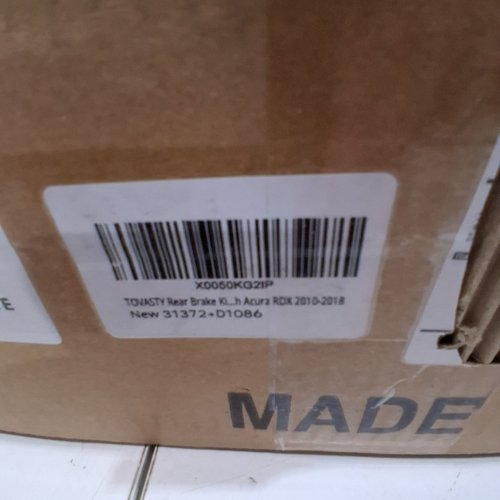 TOVASTY REAR PREMIUM AUTO ROTOR - 2010 - 2018 ACURA RDX (MODEL: 31372/D1086) image 7