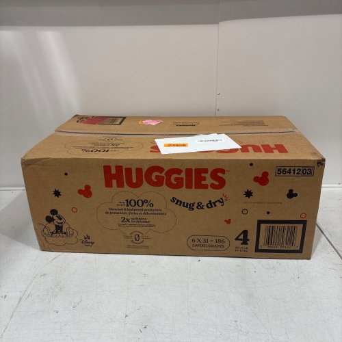 186PK HUGGIES SNUG AND DRY DIAPERS - SIZE 4 (22-37LB) - DISNEY MICKEY MOUSE (MODEL: 56412) image 4