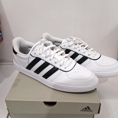 WOMENS ADIDAS BREAKNET CLOUD FOAM PLUS SLEEK SNEAKER - SIZE 9 - WHITE/BLACK (STYLE: 6677709)) image 2
