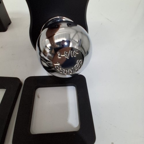 ADJUSTABLE BALL MOUNT TRAILER DROP HITCH - 2" X 2-5/16" - 8000 LBS/18500 LBS - 9" DROP HITCH - BLACK / CHROME image 4