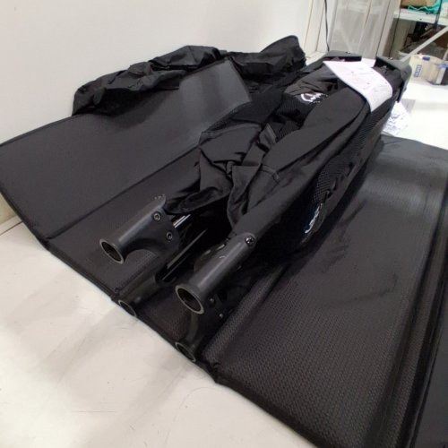 PAMO BABE PORTABLE CRIB BABY PLAYPEN WITH MATTRESS AND STORAGE BAG - 39.4" X 27.6" X 25".6 - BLACK - (MODEL : P901) image 3