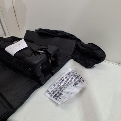 PAMO BABE PORTABLE CRIB BABY PLAYPEN WITH MATTRESS AND STORAGE BAG - 39.4" X 27.6" X 25".6 - BLACK - (MODEL : P901) image 4