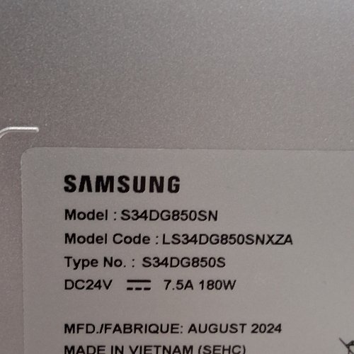 SAMSUNG ODYSSEY OLED G8 CURVED GAMING MONITOR - 34", 3440X1440 (WQHD), 21:9, HDR10+, 175HZ, 0.03MS (GTG), FREESYNC PREMIUM PRO, HDMI, USB, DP, WIFI (MODEL: S34DG850SN) image 12