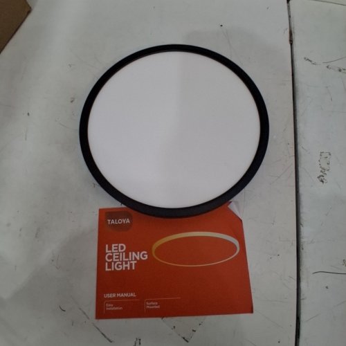 TALOYA MOON FLUSH MOUNT LED CEILING LIGHT FIXTURE - 12" 20W 3000K, 4000K & 6500K - WHITE (MODEL: 8251) image 2