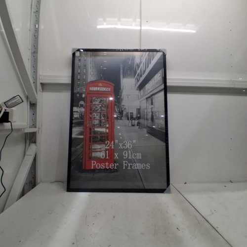 3PK WALL HANGING POSTER FRAMES - 24" X 36" - BLACK image 2