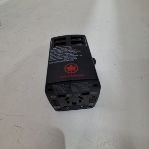 AIR CANADA UNIVERSAL TRAVEL ADAPTER - BLACK image 2