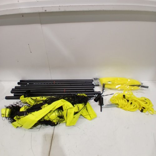 PATIASSY OUTDOOR PORTABLE VOLLEYBALL NET SET - 32FT - YELLOW\BLACK image 2