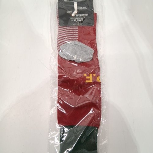 MEN'S F.P.F. FOOTBALL SOCCER SOCKS - MEDIUM - RED/GREEN/GREY image 3
