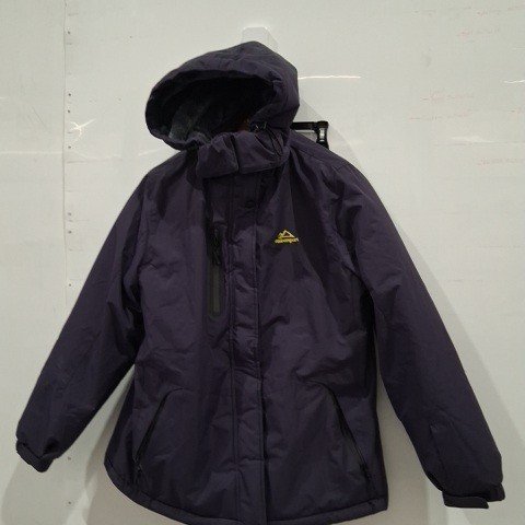 WOMEN'S OUTDOOR SPORT JACKET WITH PLUSH LINED AND DETACHABLE HOOD - MEDIUM - PURPLE image 2