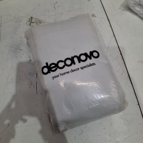 (2 PANNEL) DECONOVO GROMMET CURTAIN - 55" X 72" EACH - LIGHT GREY (0932049531808) image 4