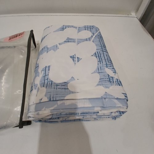 HITIME DUVET COVER SET SOFT & BREATHABLE WITH ZIPPER ENCLOSURE - QUEEN - BLUE/WHITE image 2