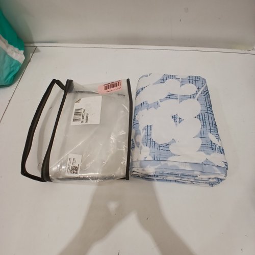 HITIME DUVET COVER SET SOFT & BREATHABLE WITH ZIPPER ENCLOSURE - QUEEN - BLUE/WHITE image 4