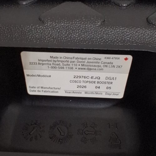 COSCO TOP-SIDE FORWARD FACING BOOSTER CAR SEAT 40-100 LBS CAP - DIAMOND DAZE (MODEL:22976C-EJQ) image 2
