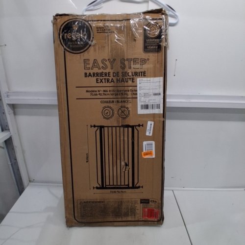 REGALO EASY STEP WALK-THRU METAL SAFETY GATE - 36" X 29" TO 36.5" - WHITE (MODEL: 1166H) image 4