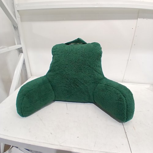 ROOM ESSENTIALS FAUX SHEARLING COMFORT SUPPORT BED REST PILLOW - 20" X 20" - GREEN image 2