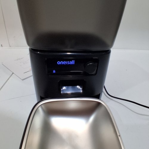 ONEISALL AUTOMATIC CAT FEEDER WITH WIFI APP CONTROL - 3.5L AUTO DRY FOOD DISPENSER FOR INDOOR CATS AND SMALL PETS, SMART PORTION CONTROL - BLACK (MODEL: PFD-001PRO) image 2