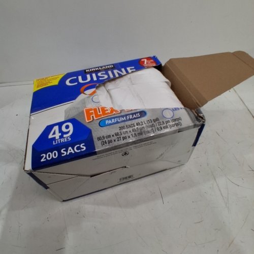 ~200PK KIRKLAND SCENTED KITCHEN DRAWSTRING GARBAGE BAGS - 13GAL - FRESH SCENT image 2