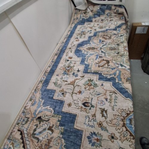WASH LUXE PATTERNED WASHABLE FOLDABLE AREA RUG - 5FT X 7FT - MULTICOLOURED (MODEL: 2046294) image 4