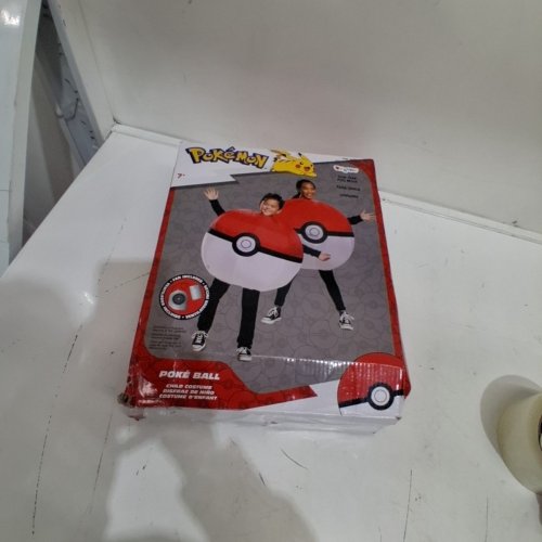 POKÉMON POKÉ BALL CHILD COSTUME - ONE SIZE FITS MOST - RED, WHITE, AND BLACK image 5