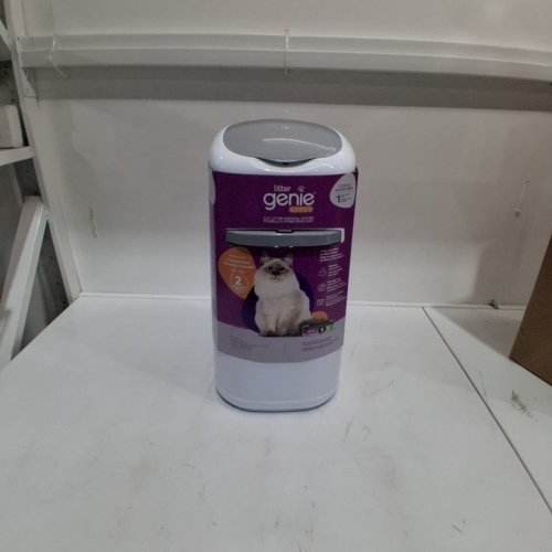 LITTER GENIE PAIL STYLE CAT LITTER WASTE DISPOSAL SYSTEM - WHITE/GREY (MODEL: 00666594210890) image 2