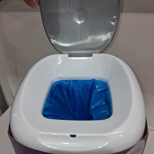 LITTER GENIE PAIL STYLE CAT LITTER WASTE DISPOSAL SYSTEM - WHITE/GREY (MODEL: 00666594210890) image 4