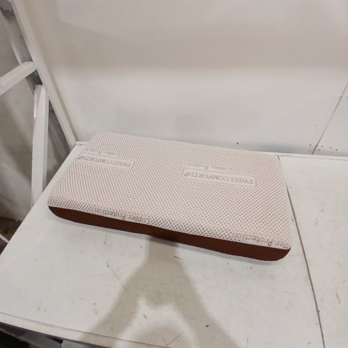 SWISS COMFORTS COPPER MEMORY PILLOW - 24" X 16" X 5" - WHITE/COPPER image 3