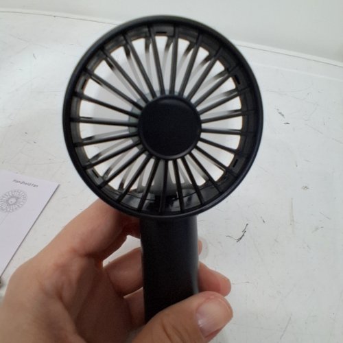 MINI HANDHELD 3-SPEED COMPACT FAN - BLACK (MODEL: M30) image 2