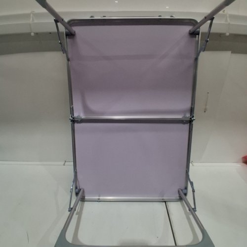 FOLDING CAMPING PICNIC MINI TABLE - 15.5" X 9.5" X 23.5" - BROWN / SILVER image 4