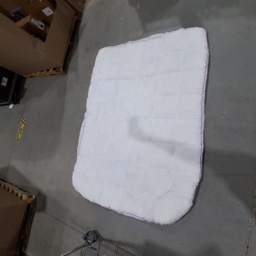 CHIXPACE FITTED QUILTED MATTRESS TOPPER PAD WITH COMPRESSED MEMORY FOAM - DOUBLE - 76" X 56" - WHITE image 3