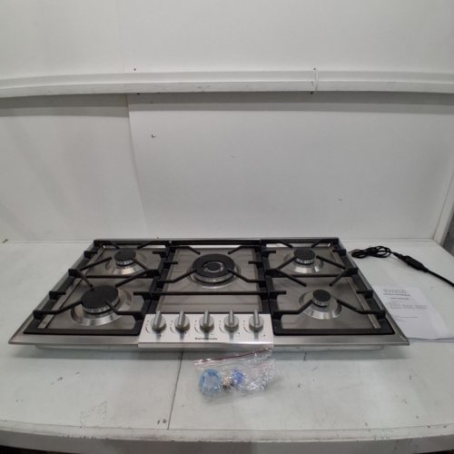 THERMOMATE 5 BURNER STAINLESS STEEL GAS COOKTOP - 36" - SILVER (MODEL: GHSS915) image 3
